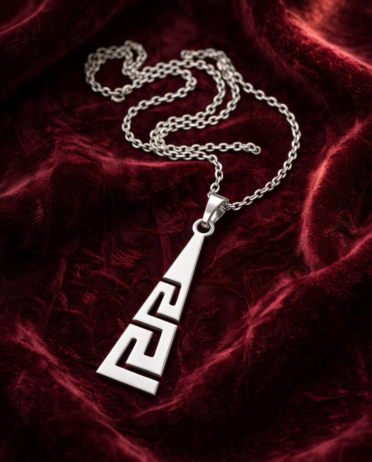 Helena & Aion - Ketten für Sie und Ihn - im Meander - "Versace" Look-Edelstahl