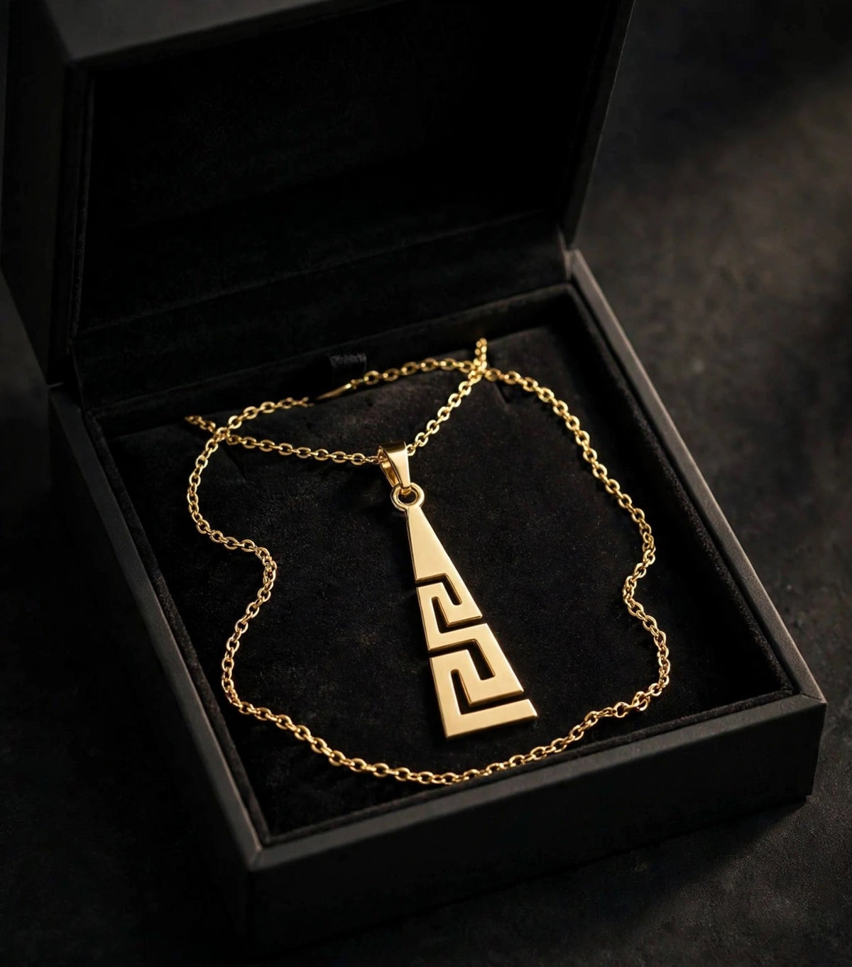 Helena & Aion - Ketten für Sie und Ihn - im Meander - "Versace" Look-Edelstahl