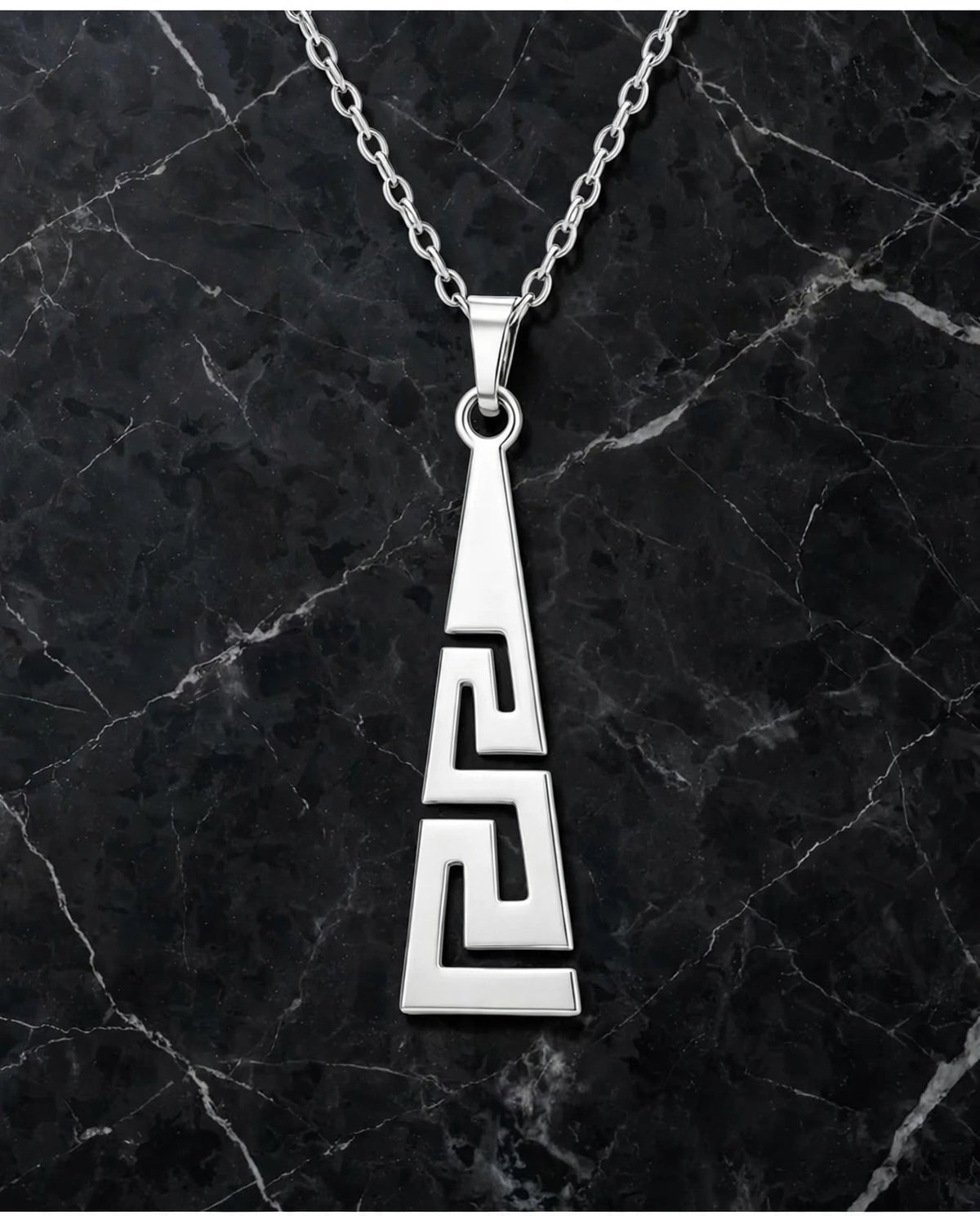 Helena & Aion - Ketten für Sie und Ihn - im Meander - "Versace" Look-Edelstahl