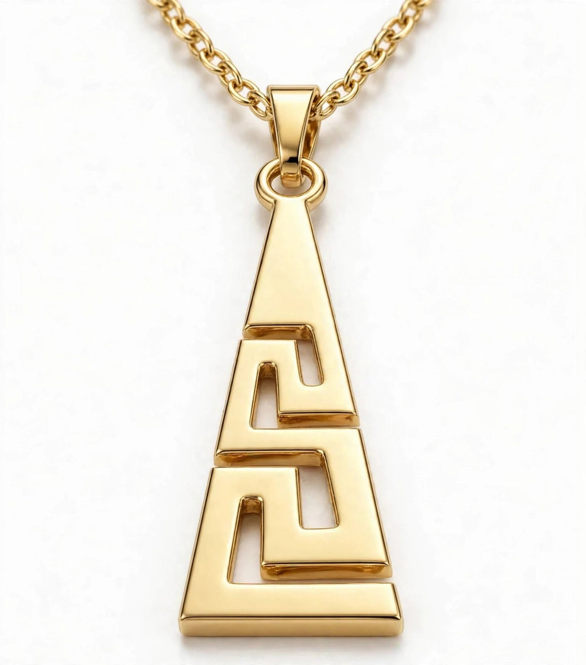 Helena & Aion - Ketten für Sie und Ihn - im Meander - "Versace" Look-Edelstahl