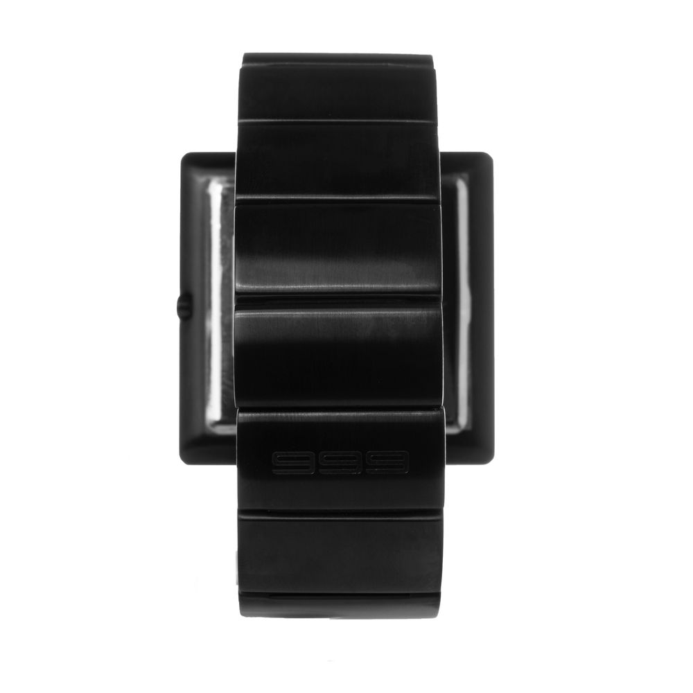 Black Stainless Steel Dress Watch, Damenuhr