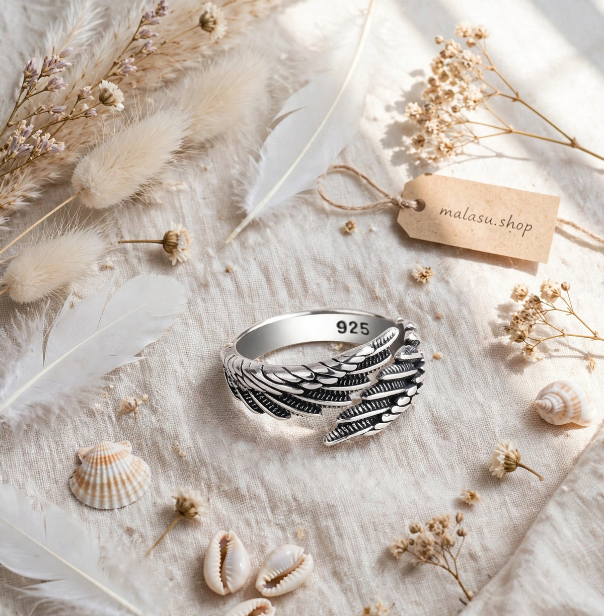 Angel Wings- Luxus-Schmuck aus 925er-Sterlingsilber - Flügelring - Lilli-G