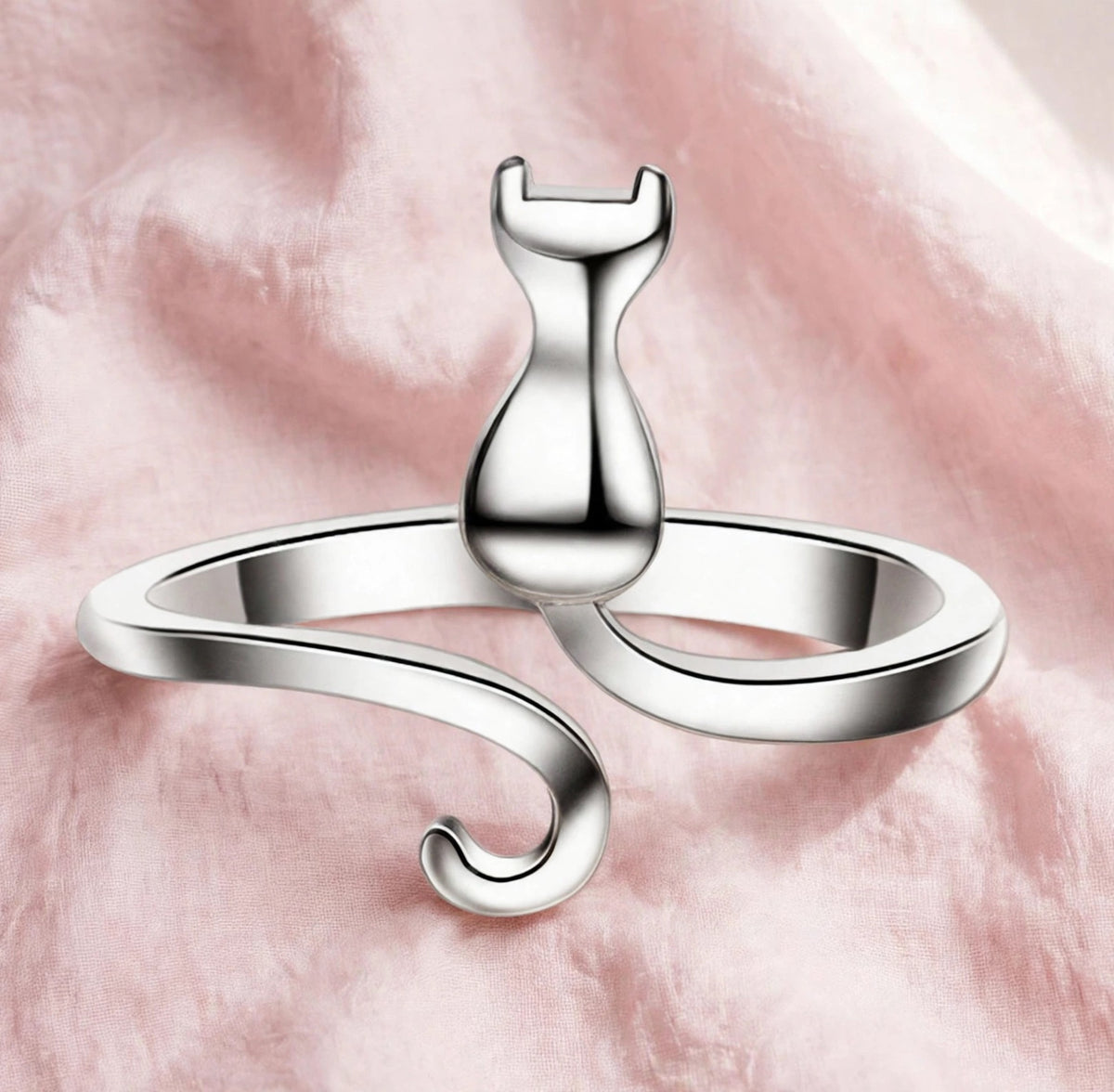 Luna’s Tail- Silber Ring , 925 Sterling Silber - Kie Katzenlover
