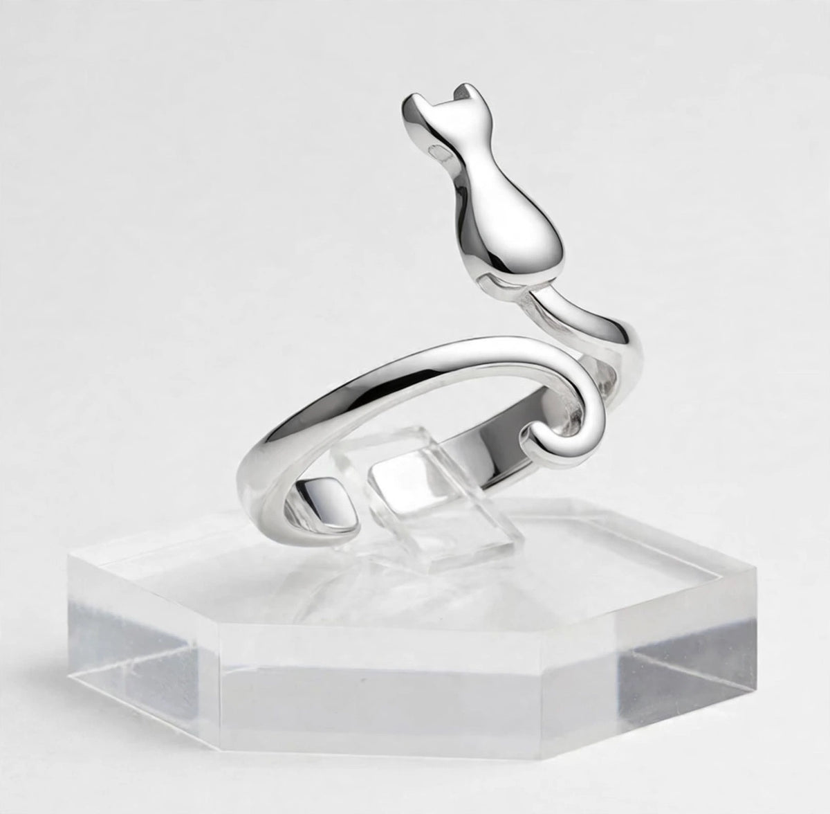 Luna’s Tail- Silber Ring , 925 Sterling Silber - Kie Katzenlover