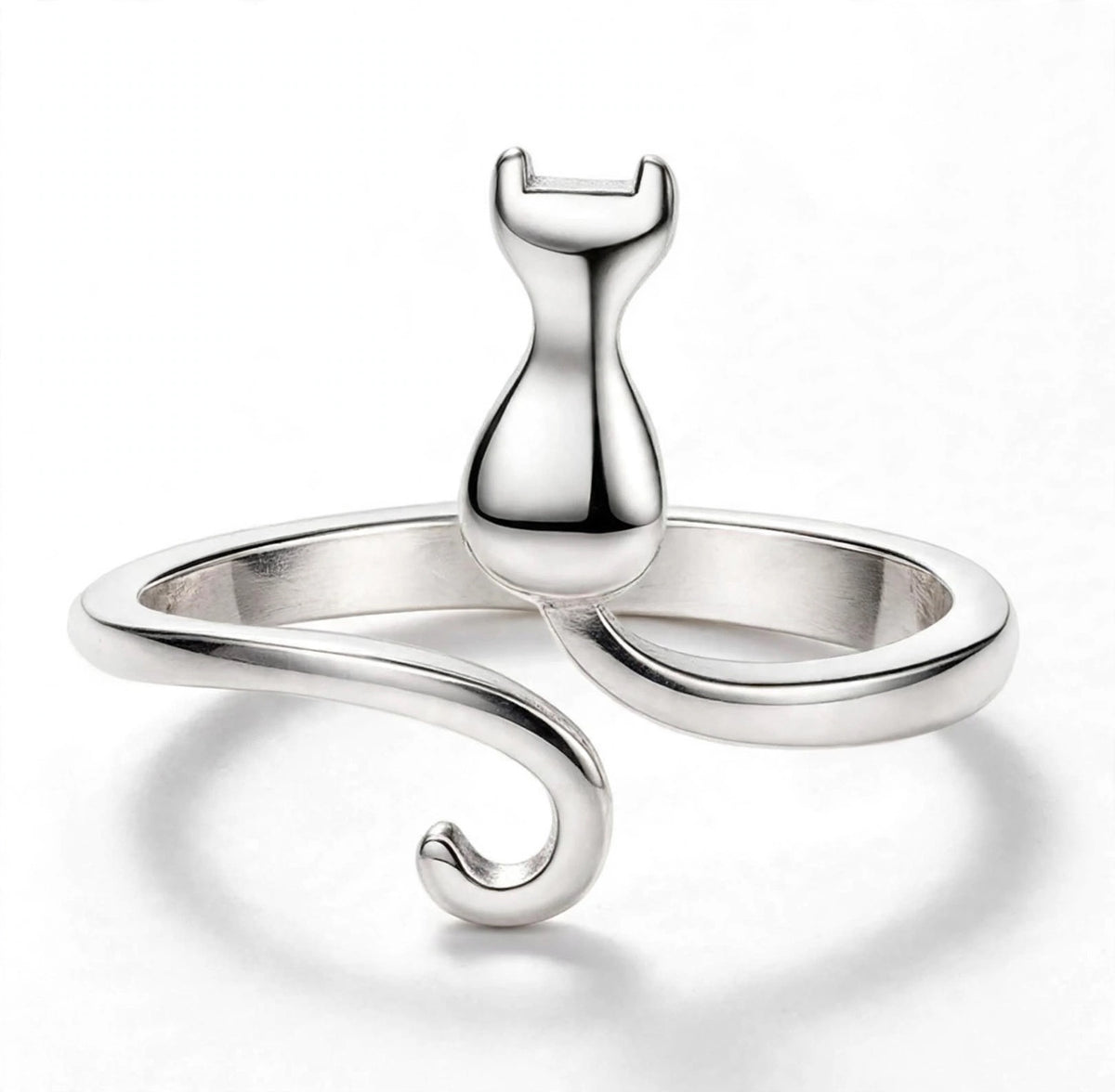 Luna’s Tail- Silber Ring , 925 Sterling Silber - Kie Katzenlover