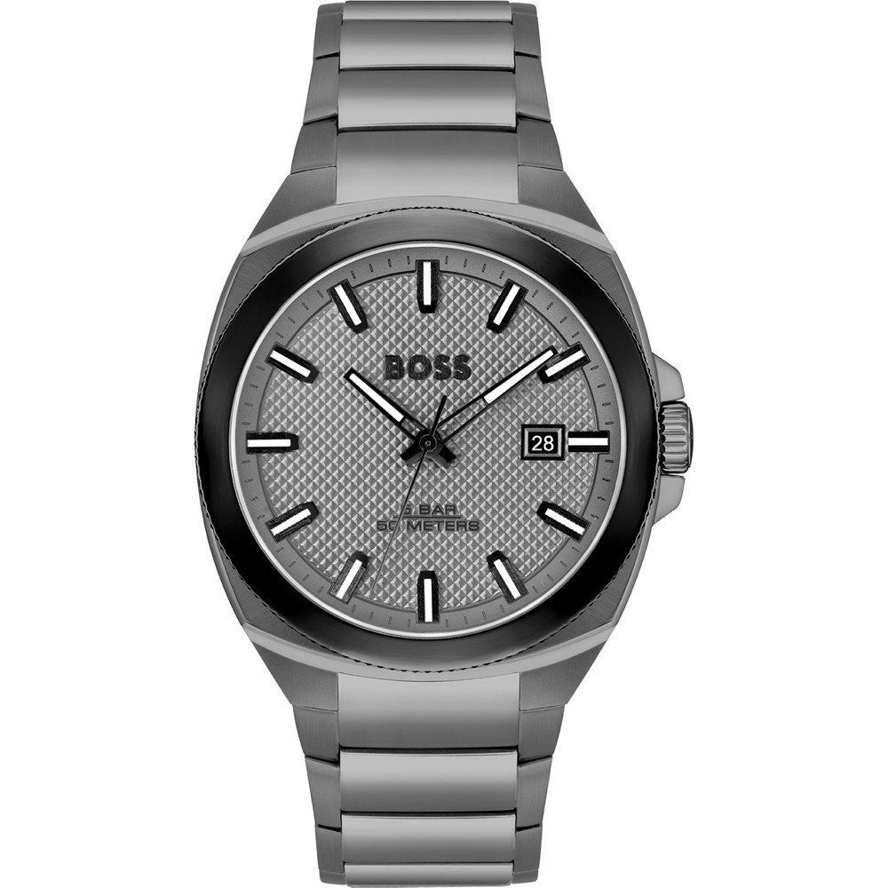 Gray Stainless Steel Dress Watch, Hugo Boss Herrenuhren