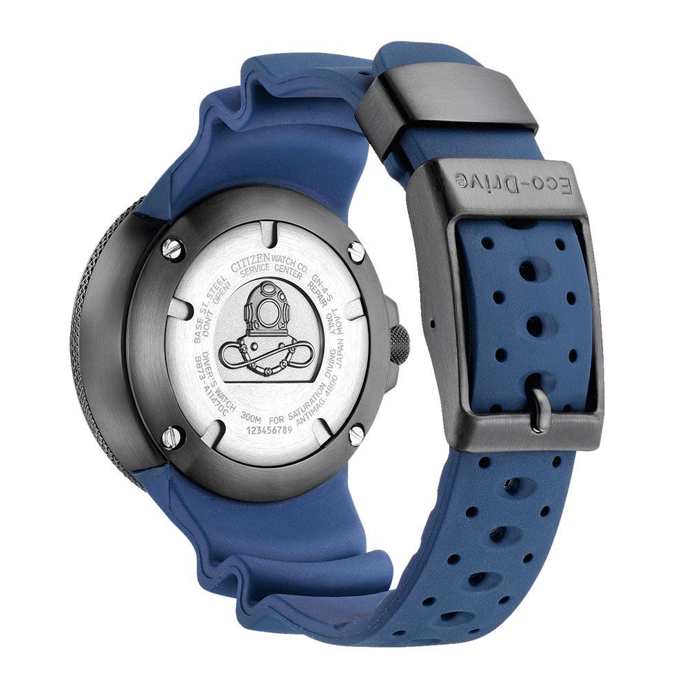 Blue Rubber Sport Watch, Citizen Herrenuhr