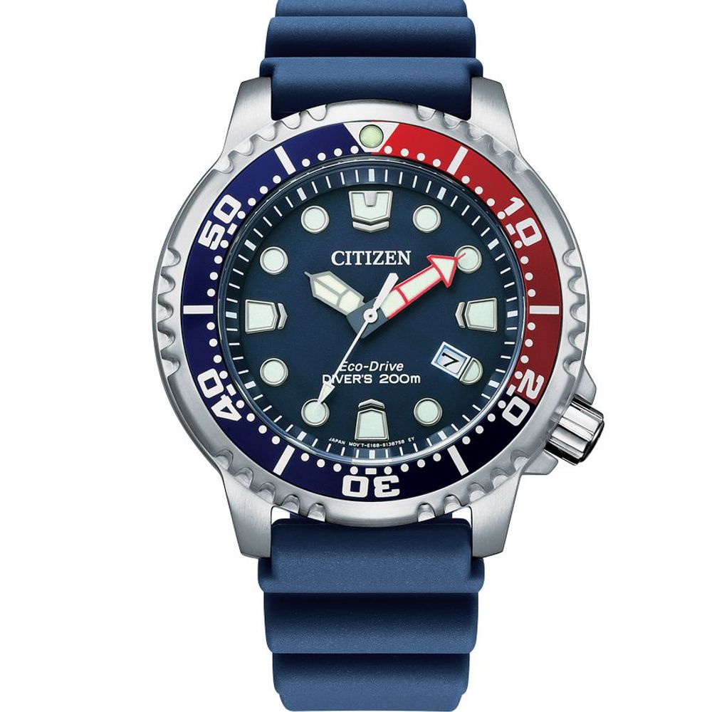 Blue Rubber Sport Watch, Citizen Herrenuhr