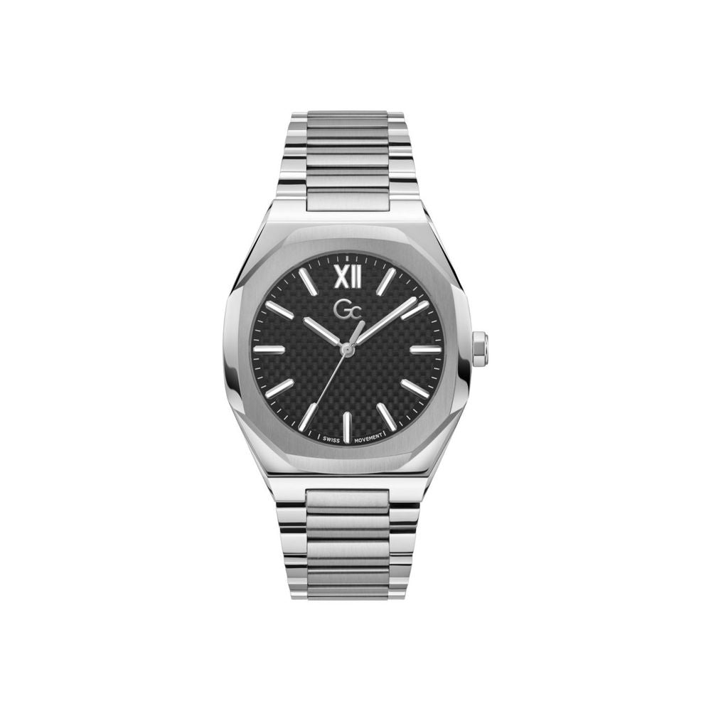 Gray Stainless Steel Dress ,Watch, Damenuhr GC