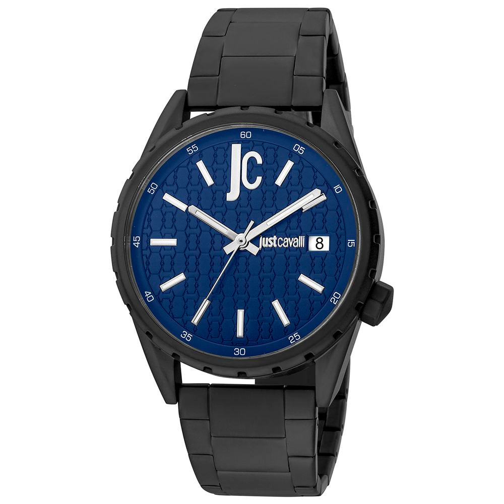 Black Stainless Steel Dress Watch, Just Cavalli Herrenuhruhr