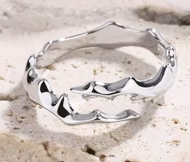 La Fantasia , 925 Sterling Silber Natürliches Ornament, Ästhetischer Ring für Damen - Lilli-G