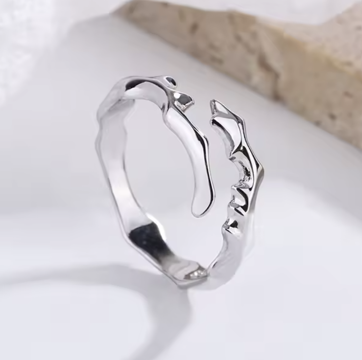 La Fantasia , 925 Sterling Silber Natürliches Ornament, Ästhetischer Ring für Damen - Lilli-G