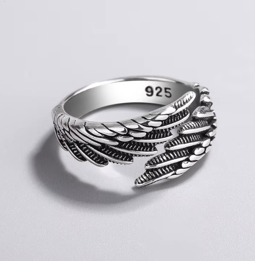 Aegle Wings- Luxus-Schmuck aus 925er-Sterlingsilber - Flügelring - Lilli-G