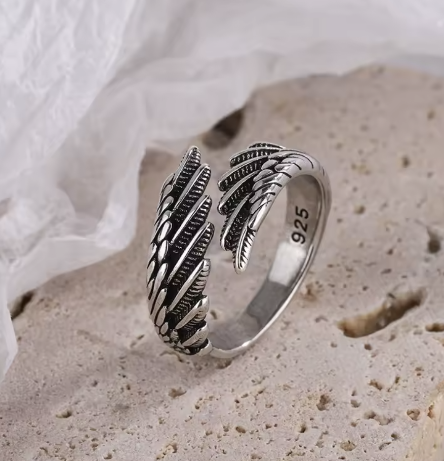 Aegle Wings- Luxus-Schmuck aus 925er-Sterlingsilber - Flügelring - Lilli-G