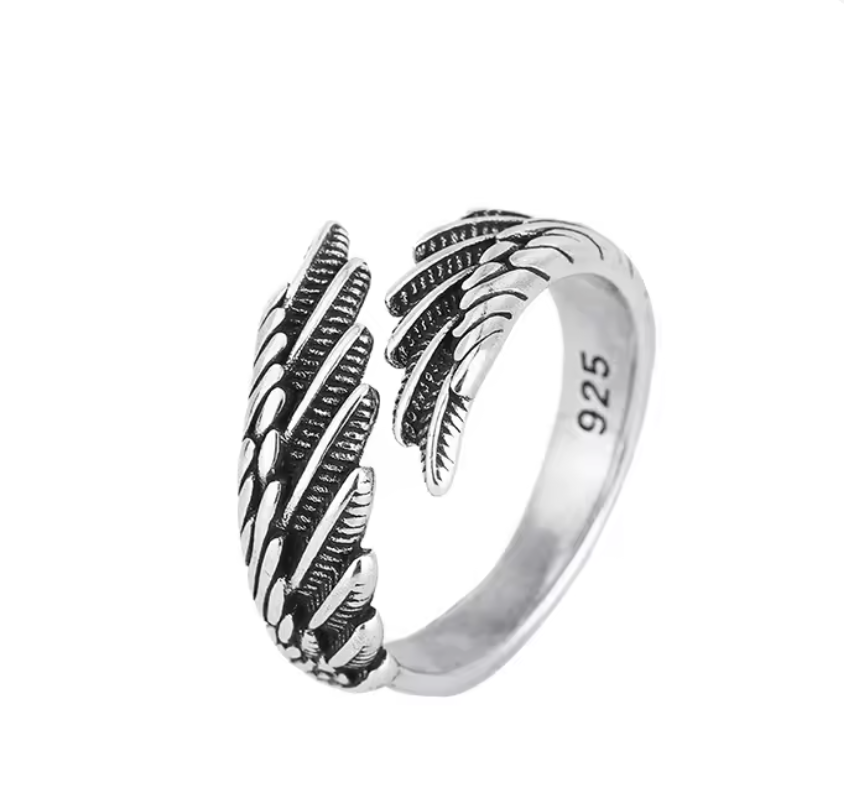 Aegle Wings- Luxus-Schmuck aus 925er-Sterlingsilber - Flügelring - Lilli-G