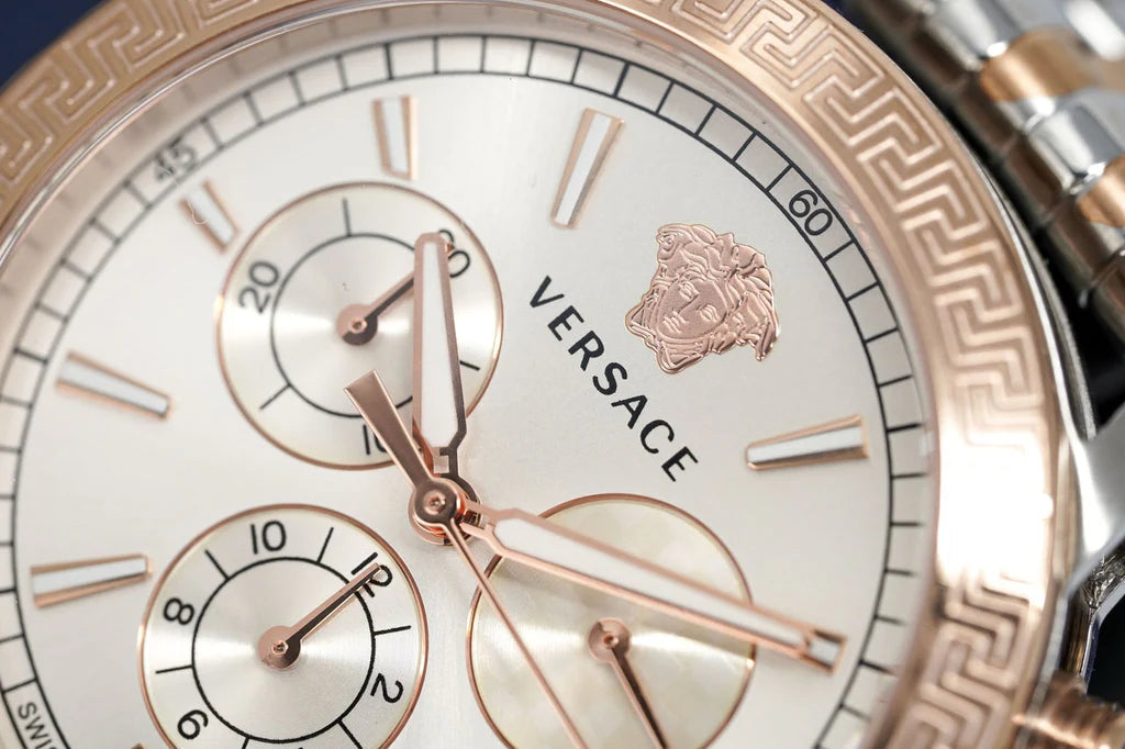 Versace Sport Tech Chronograph während des Wählers zweifarbiger Stahlarmbanduhr für Männer – VELT00319