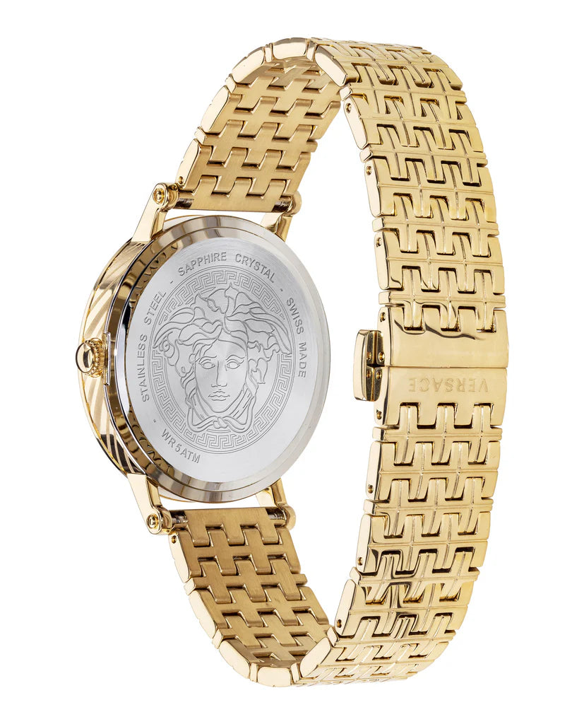 VERSACE Versace Mendusa 37 mm Quartz Watch VELV00720, goldfarbend, Damenuhr