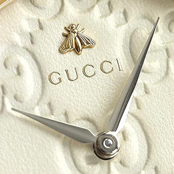 Gucci G Timeless Quarzuhr mit weißem Zifferblatt und weißem Lederarmband für Damen – YA1264033A, Damenuhr
