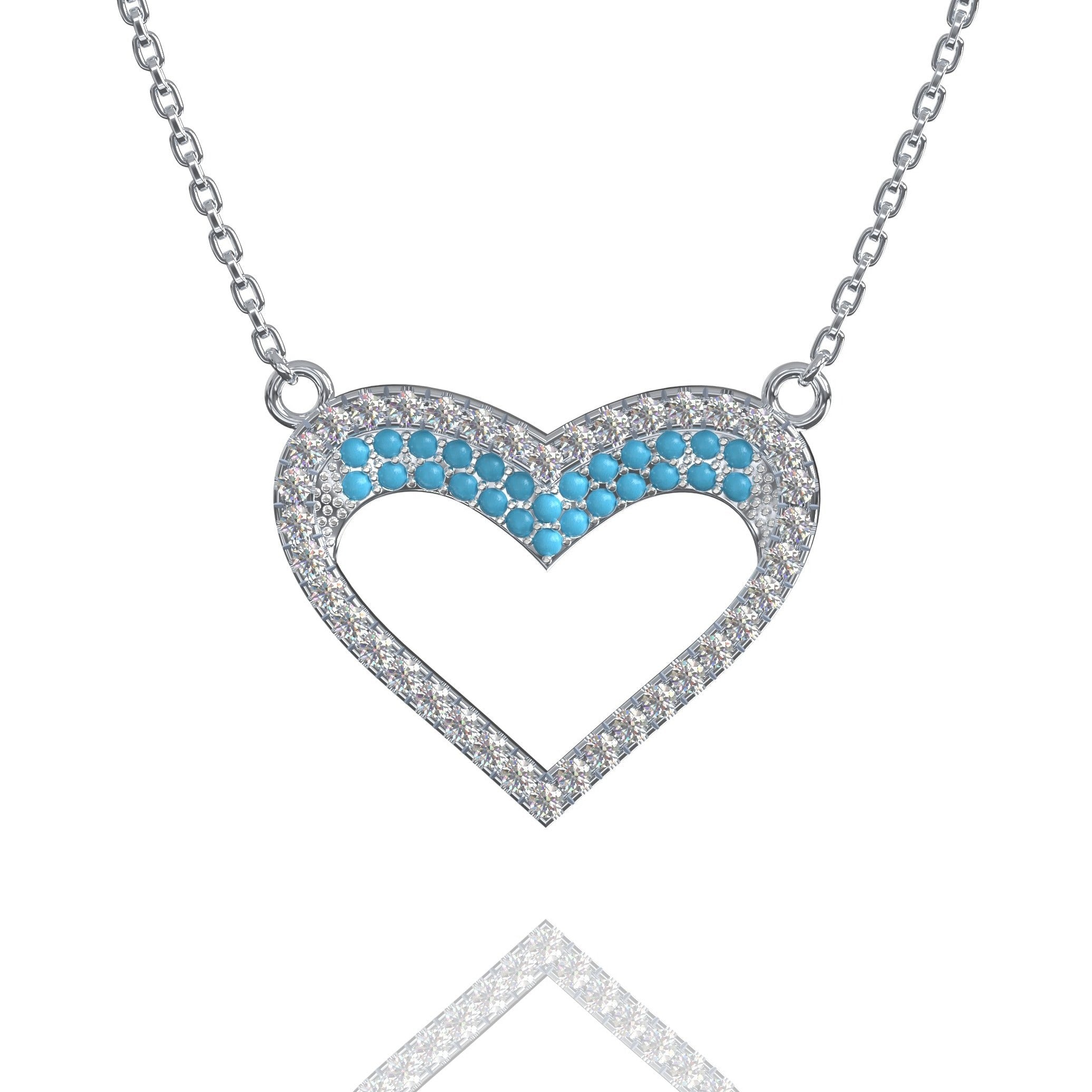 Blue Heart Alesandra - Halskette, Kette Celine Noex