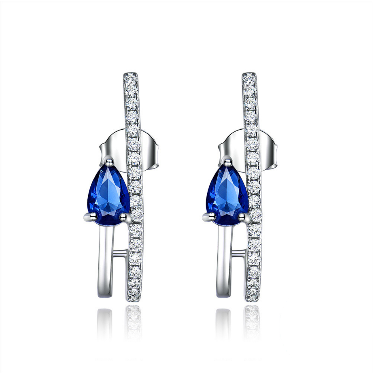 Blue Drop Sapphire, Celine Noex, Ohrringe