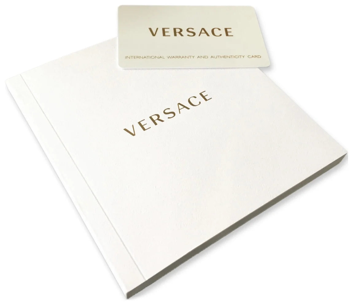 Versace Virtus Quarzuhr mit blauem Zifferblatt und blauem Lederarmband für Damen – VEHC00419