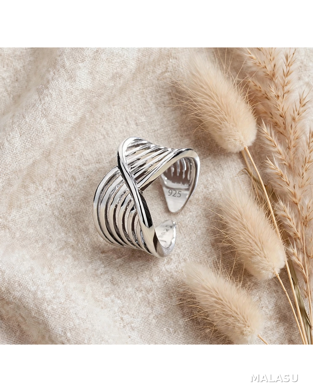 Gaiara-Ring , 925 Silber, Silberring | größenverstellbarer Damenring
