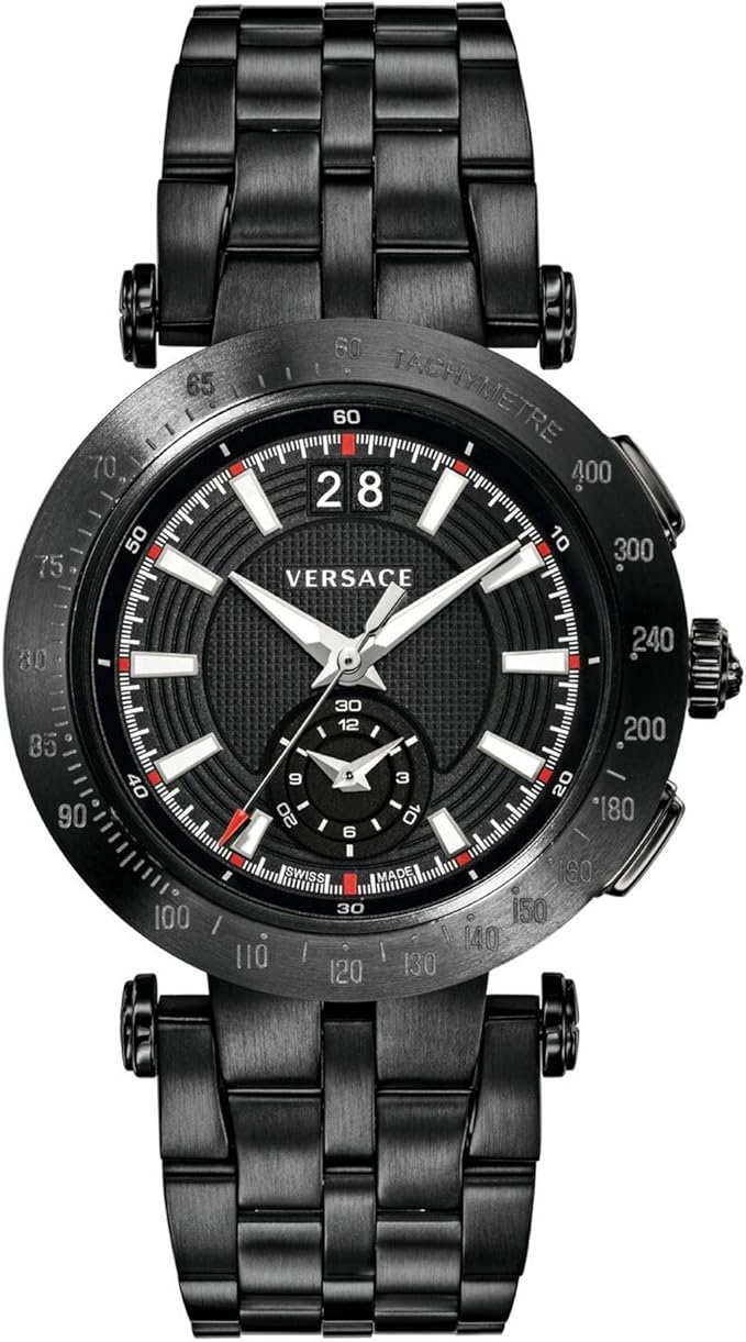 Versace HerrenArmbanduhr Analog Quarz Edelstahl VAH040016, Herrenuhr