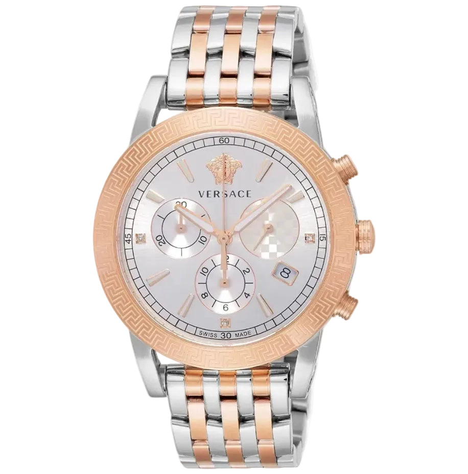 Versace Sport Tech Chronograph während des Wählers zweifarbiger Stahlarmbanduhr für Männer – VELT00319