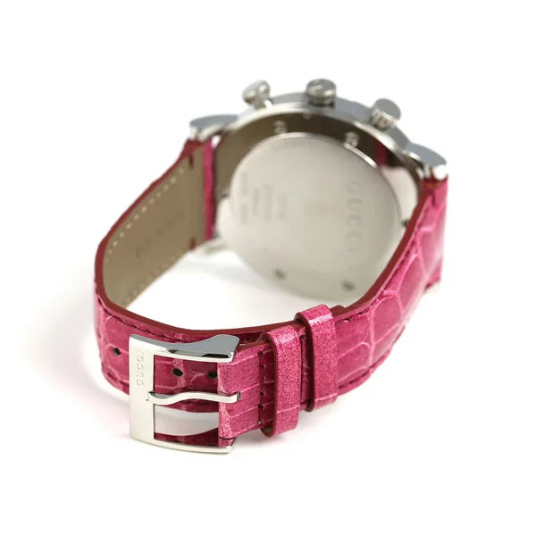 Gucci UNISEX YA101313 aus rosafarbenem Leder - etwas ganz besonderes!, Damenuhr, Herrenuhr