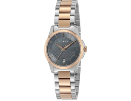 GUCCI G-TIMELESS ya126527 DAMENUHR, Metallarmband mit