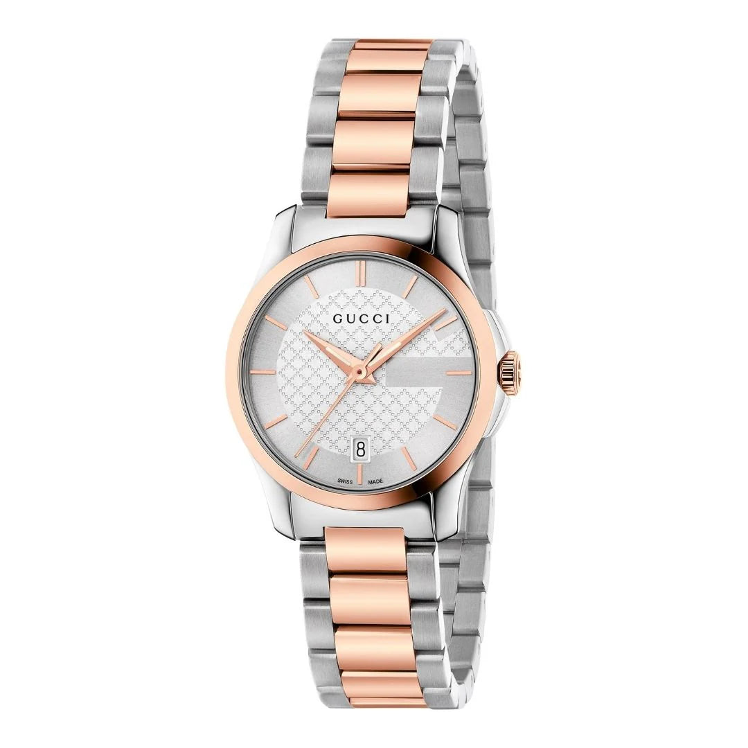 GUCCI G-TIMELESS ya126564 DAMENUHR, Metallarmband mit Rosegold