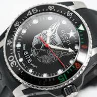 Gucci Uhr Dive 40 mm gehuse Stahl Armband Kautschuk, Schließe Metall YA136320