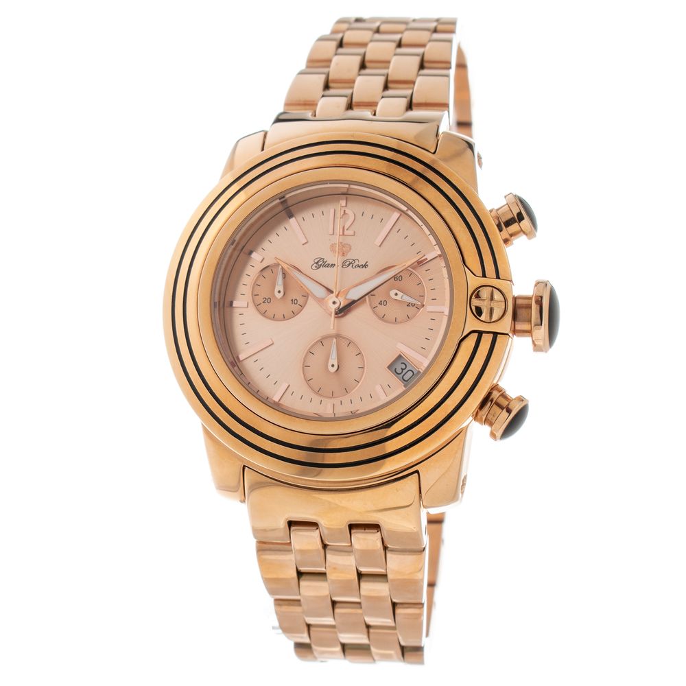 Multicolor Stainless Steel Dress Watch, Glam Rock Damenuhr