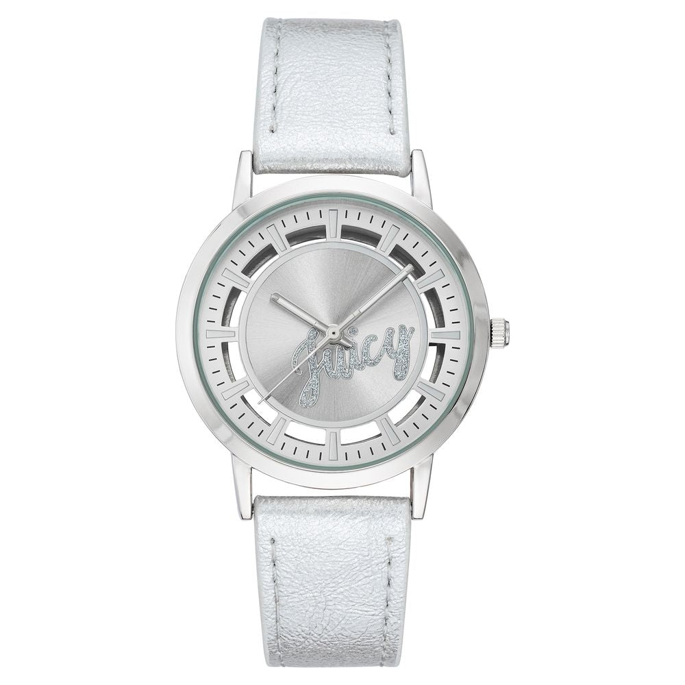 Silver Plastic Dress Watch, Juicy Couture Damenuhr