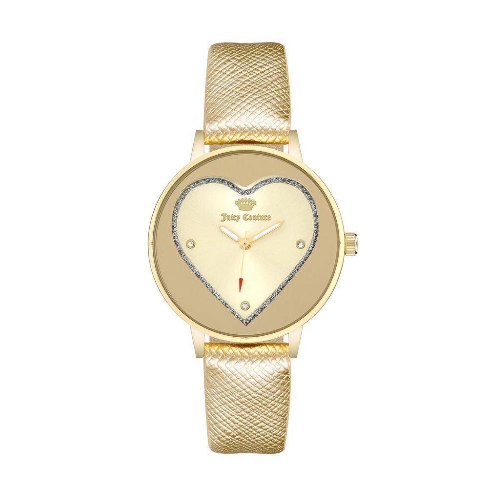 Gold Plastic Dress Watch, Juicy Couture Damenuhr