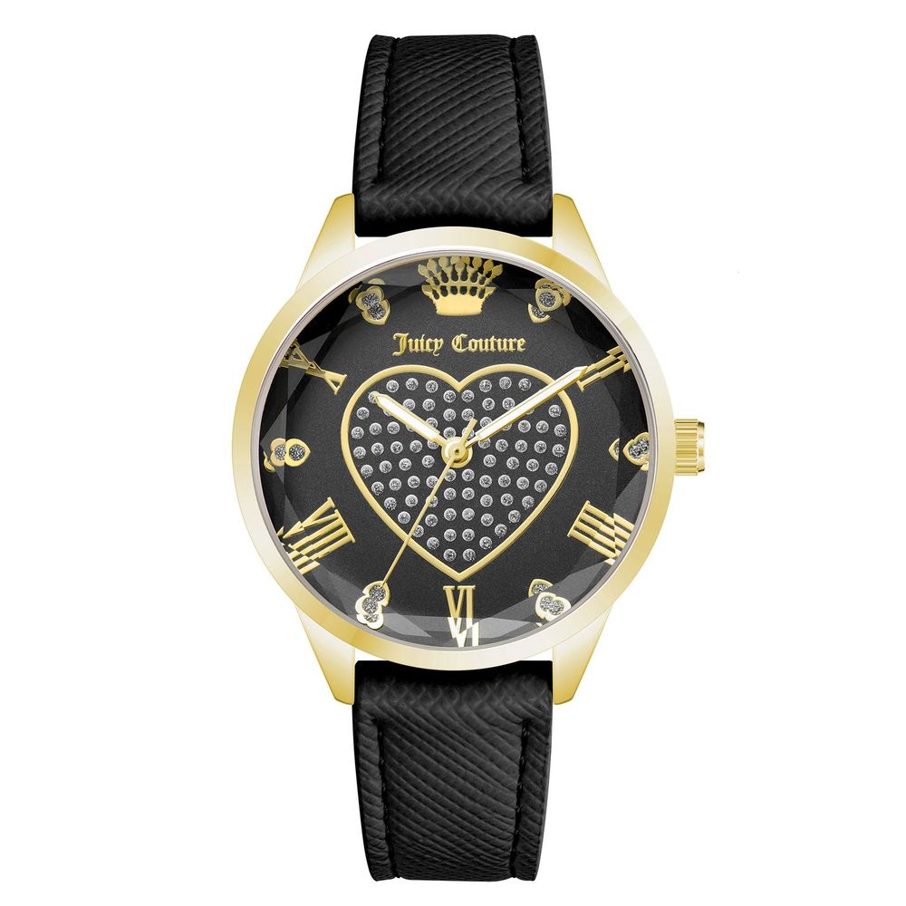 Black Plastic Dress Watch, Juicy Couture Damenuhr