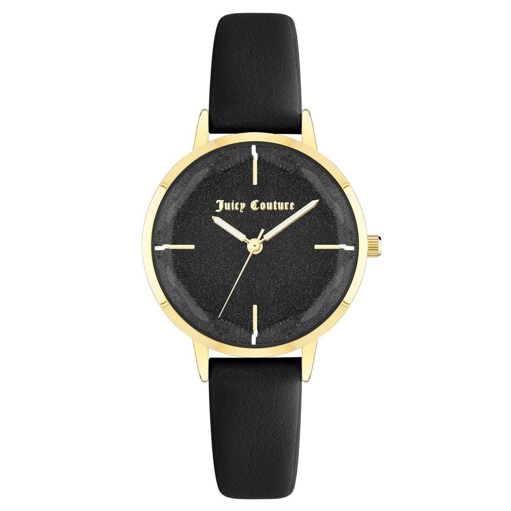Black Plastic Dress Watch, Juicy Couture Damenuhr