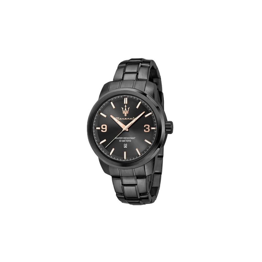 Gray Stainless Steel Dress Watch, Maserati Herrenuhr