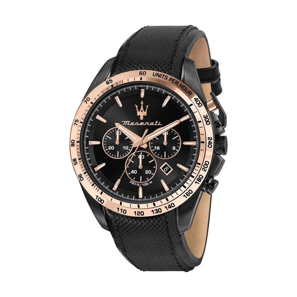 Brown Leather Dress Watch, Maserati Herrenuhr