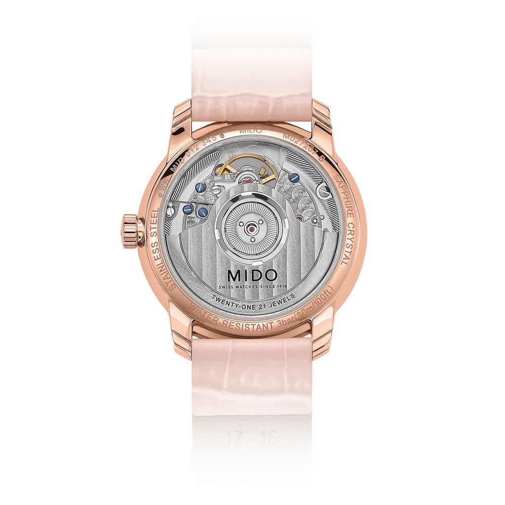 Multicolor Leather Dress Watch, MIDO Damenuhr