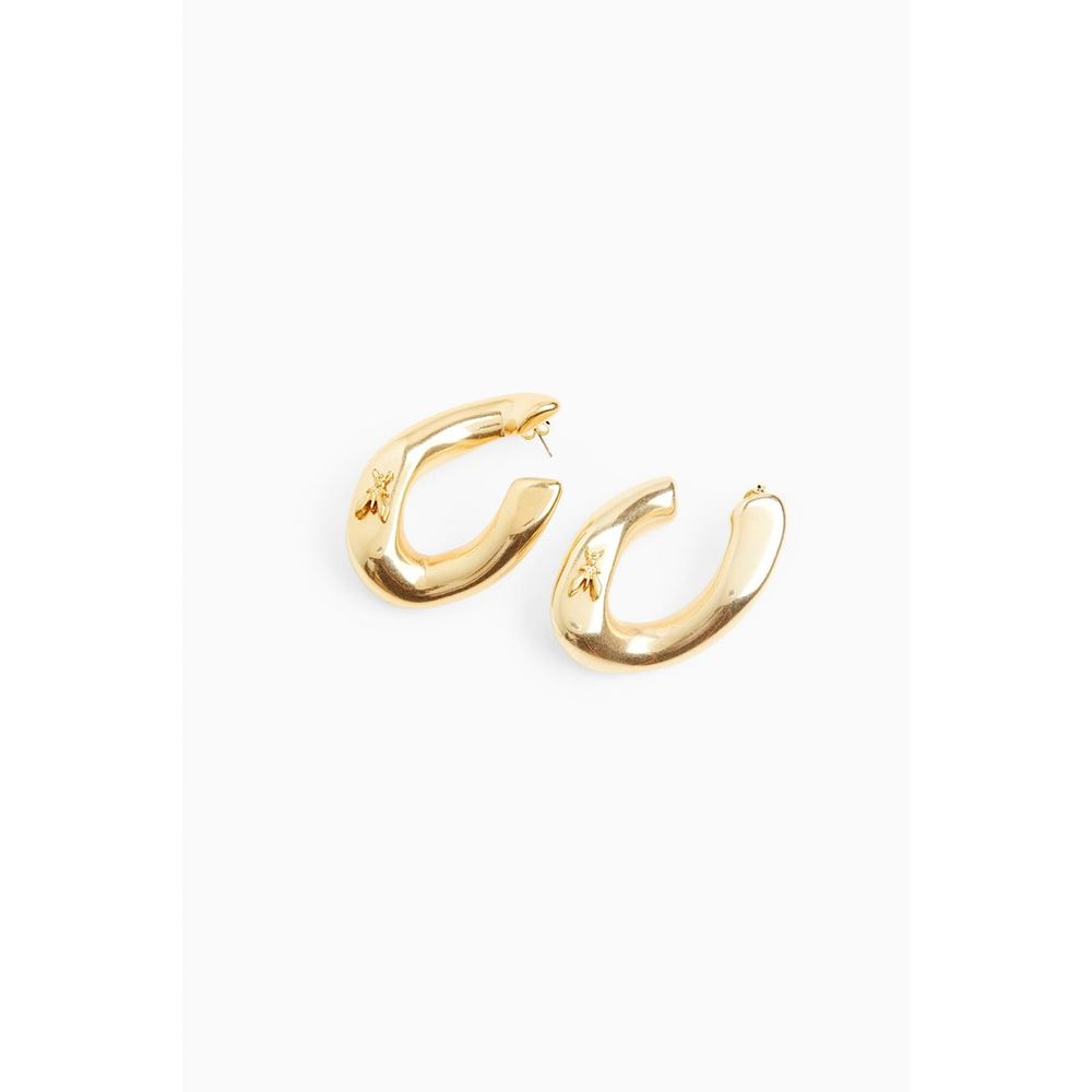 Gold Plastic Earrings, Patrizia Pepe