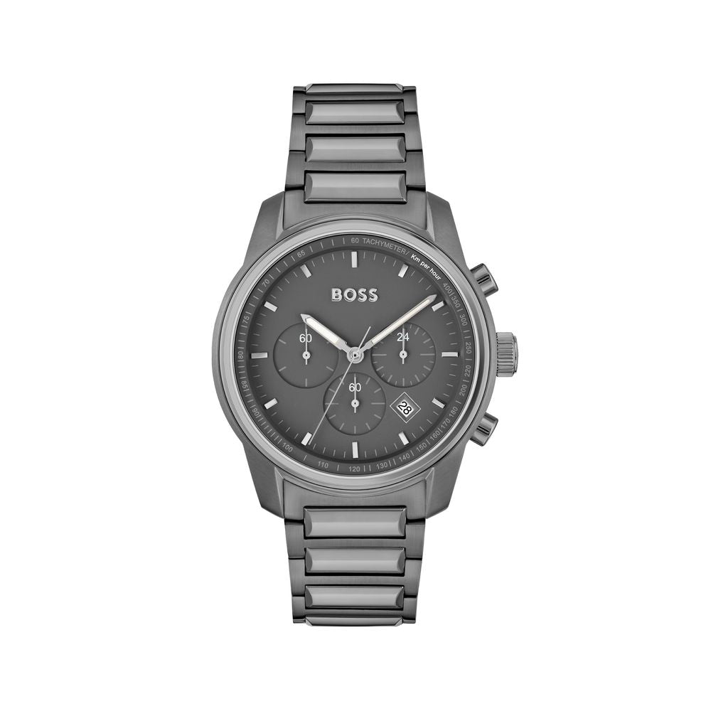 Gray Stainless Steel Dress Watch, Hugo Boss Herrenuhr