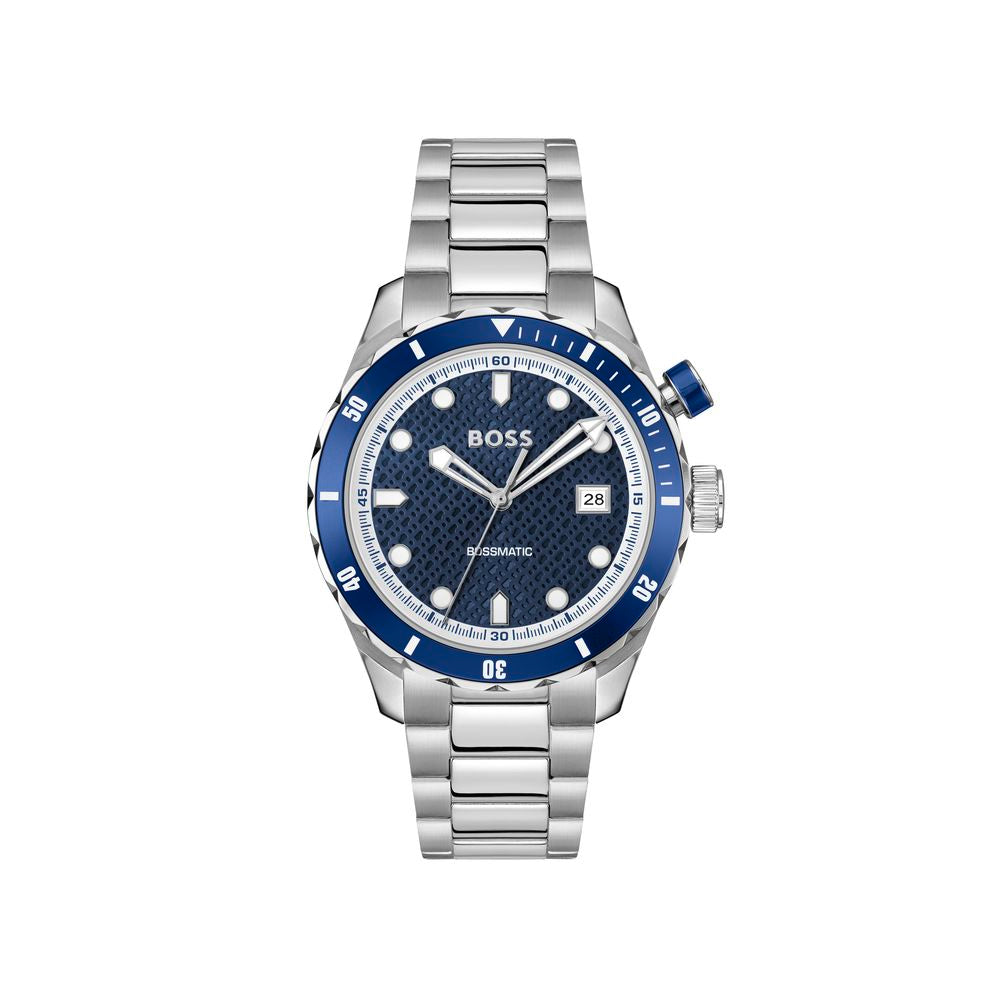 Gray Stainless Steel Dress Watch, Hugo Boss Herrenuhr