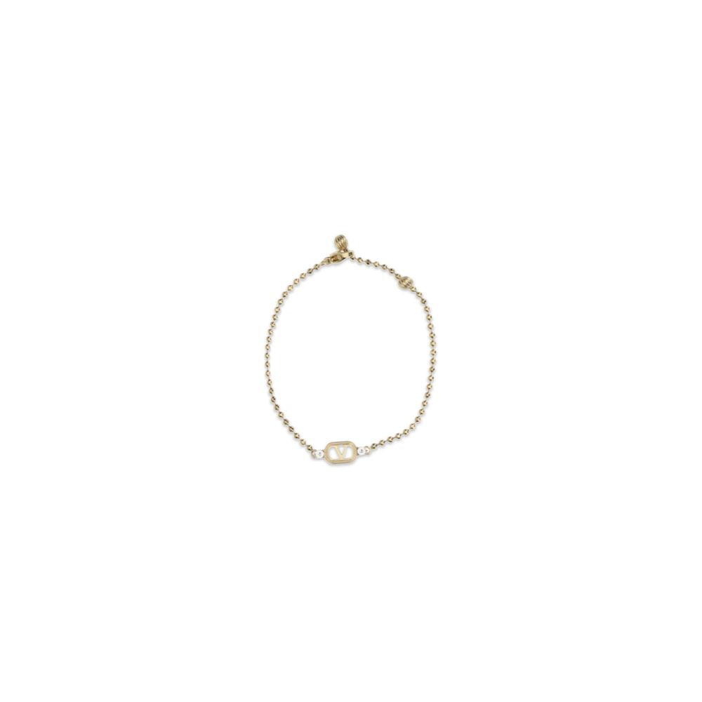 Gold Brass Bracelet, Valentino Garavani