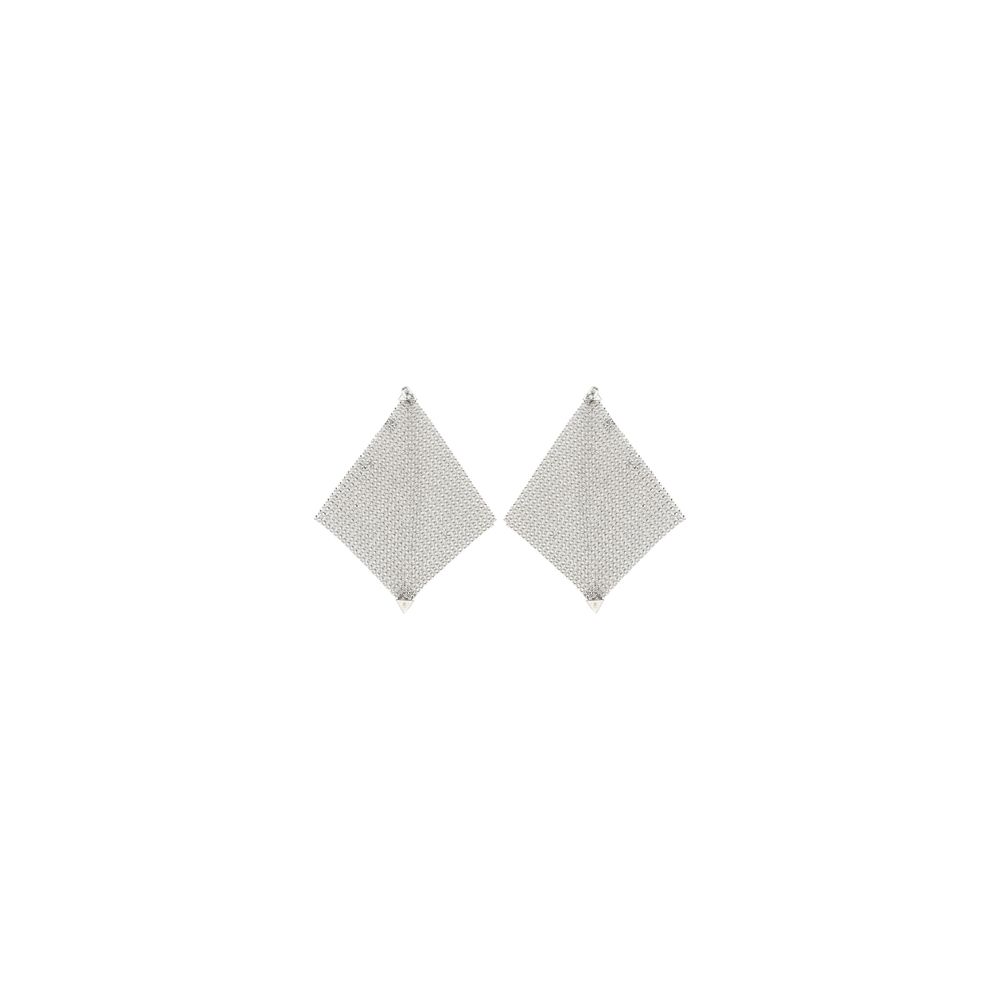 Silver Brass Earrings, Rabanne