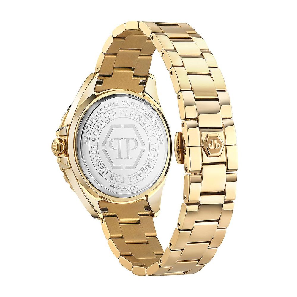 Gold Stainless Steel Dress Watch, Philipp Plein Damenuhr