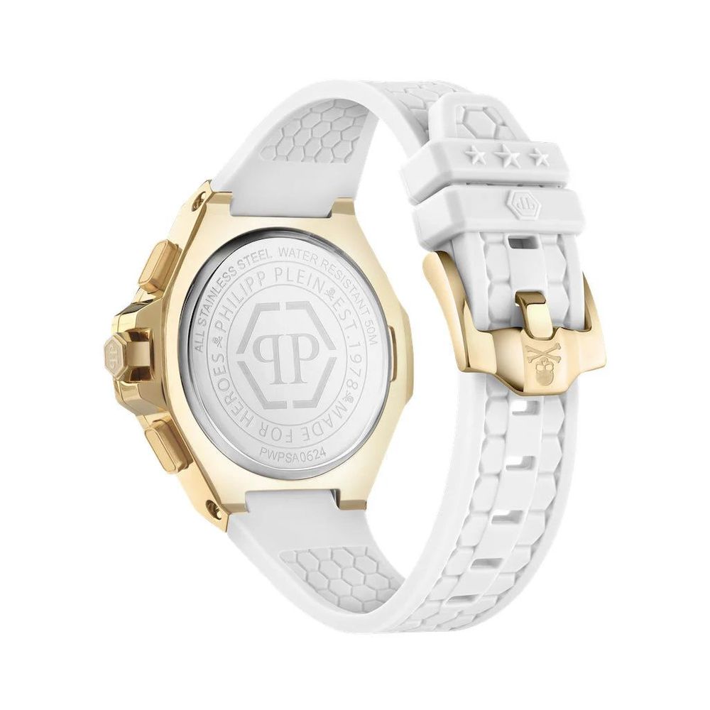 White Synthetic Dress Watch, Philipp Plein Damenuhr