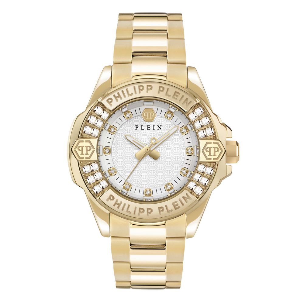 Gold Stainless Steel Dress Watch, Philipp Plein Damenuhr