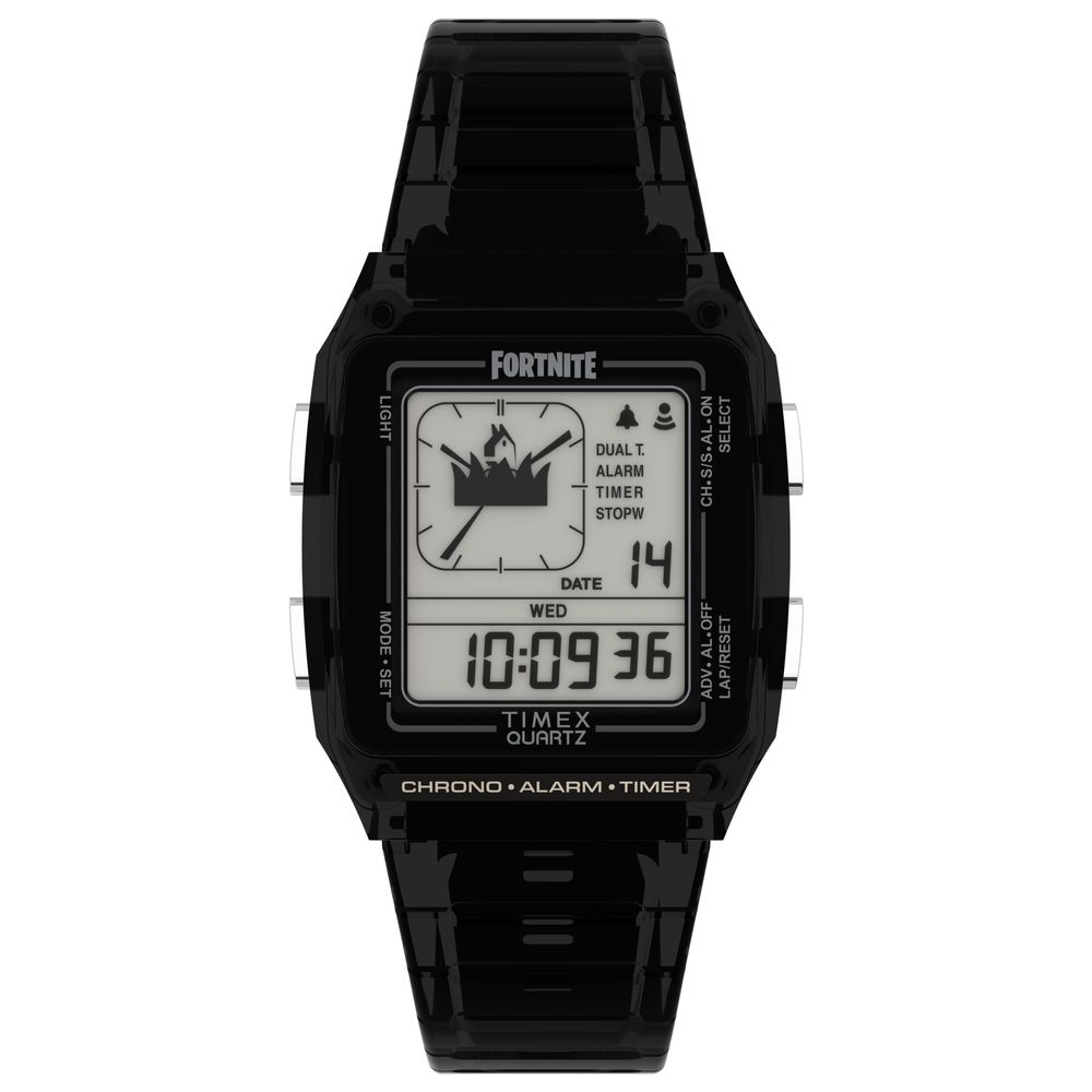 Black Rubber Digital Watch, Timex  Herrenuhr