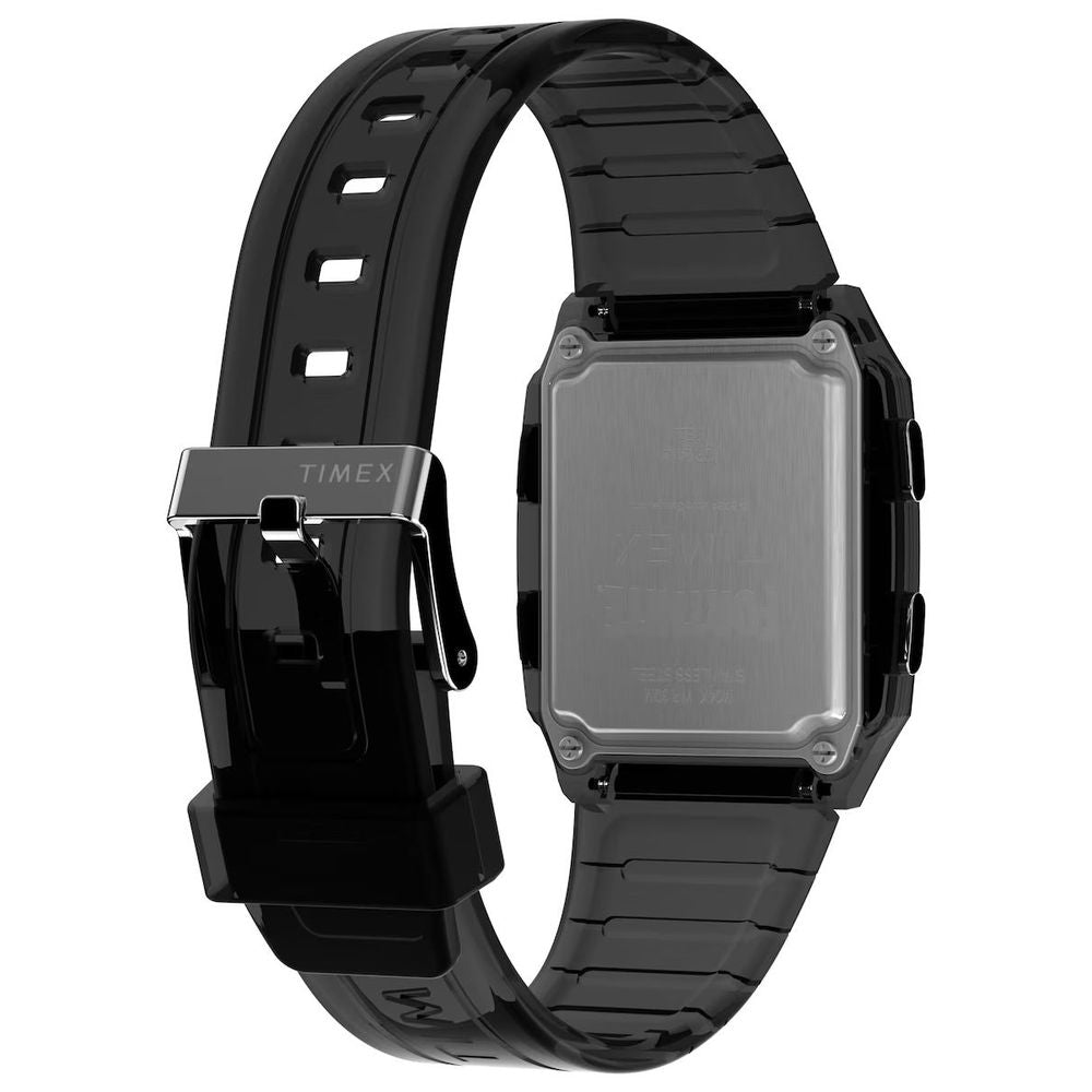 Black Rubber Digital Watch, Timex  Herrenuhr
